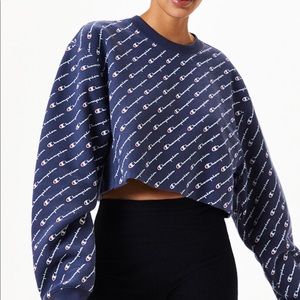 CHAMPION Cropped Crew Neck Sweatshirt